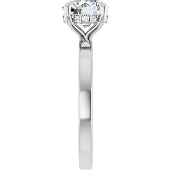 Claw-Prong Hidden Halo-Style Engagement Ring Image 4 Futer Bros Jewelers York, PA