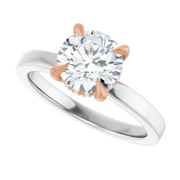 Claw-Prong Hidden Halo-Style Engagement Ring Image 5 Shipley's Fine Jewelry Hampstead, MD