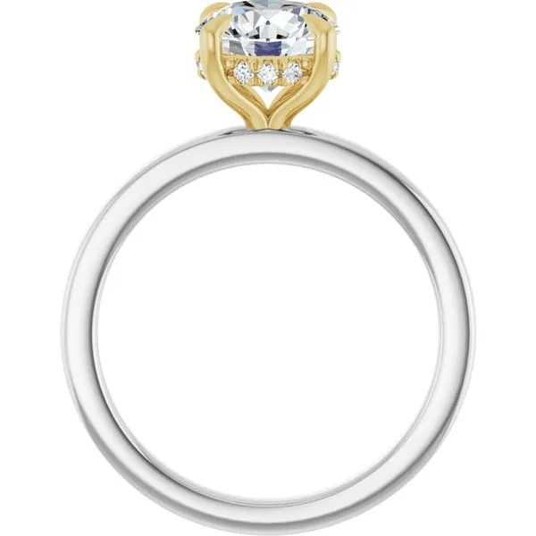 Claw-Prong Hidden Halo-Style Engagement Ring Image 2 Jimmy Smith Jewelers Decatur, AL