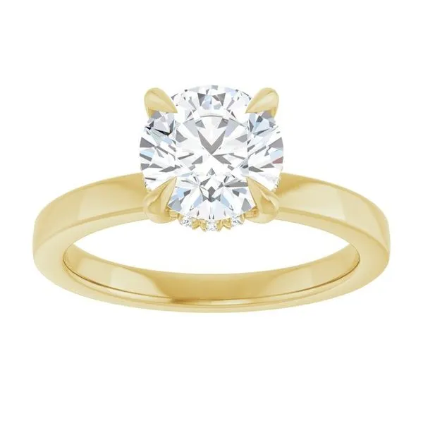 Claw-Prong Hidden Halo-Style Engagement Ring Image 3 J. Thomas Jewelers Rochester Hills, MI