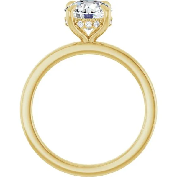 Claw-Prong Hidden Halo-Style Engagement Ring Image 2 Shipley's Fine Jewelry Hampstead, MD