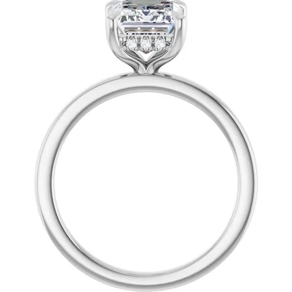 Claw-Prong Hidden Halo-Style Engagement Ring Image 2 Paul James Jewelers Angels Camp, CA
