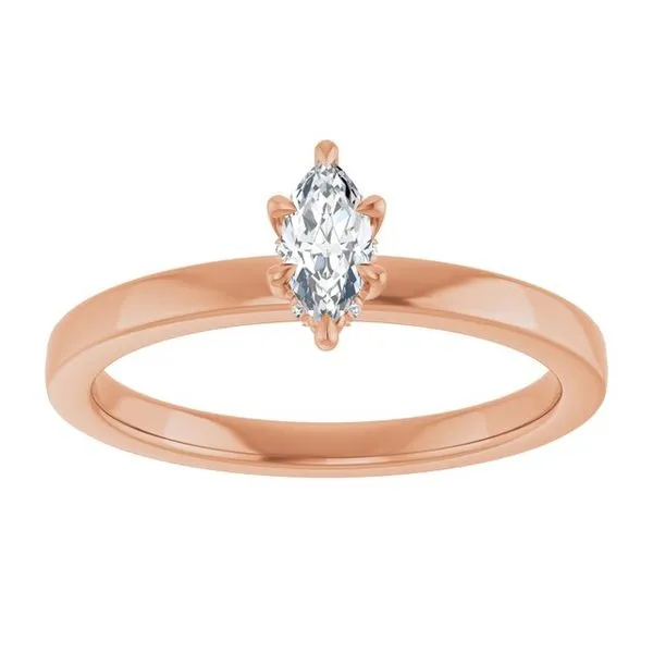 Claw-Prong Hidden Halo-Style Engagement Ring Image 3 Hudson Valley Goldsmith New Paltz, NY