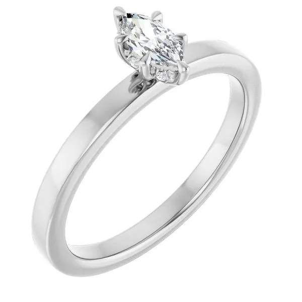 Claw-Prong Hidden Halo-Style Engagement Ring Paul James Jewelers Angels Camp, CA