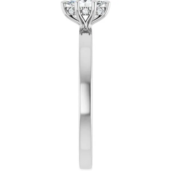 Claw-Prong Hidden Halo-Style Engagement Ring Image 4 Austin's Fine Diamonds & Jewelry Lyndhurst, NJ