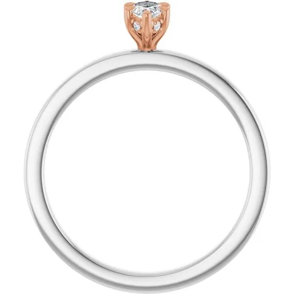 Claw-Prong Hidden Halo-Style Engagement Ring Image 2 Mark Jewellers La Crosse, WI