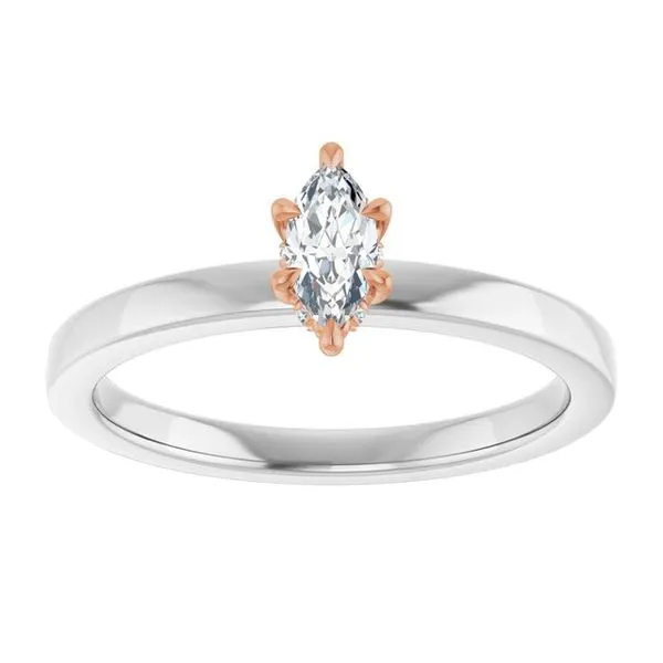 Claw-Prong Hidden Halo-Style Engagement Ring Image 3 Vulcan's Forge LLC KANSAS CITY, MO