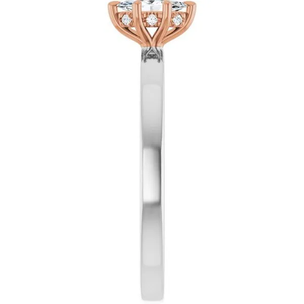 Claw-Prong Hidden Halo-Style Engagement Ring Image 4 Morin Jewelers Southbridge, MA