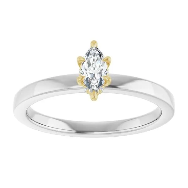 Claw-Prong Hidden Halo-Style Engagement Ring Image 3 Michael Szwed Jewelers Longmeadow, MA