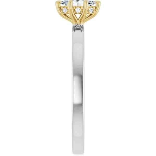 Claw-Prong Hidden Halo-Style Engagement Ring Image 4 Michael Szwed Jewelers Longmeadow, MA