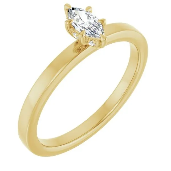 Claw-Prong Hidden Halo-Style Engagement Ring Redlands Jewelers Redlands, CA
