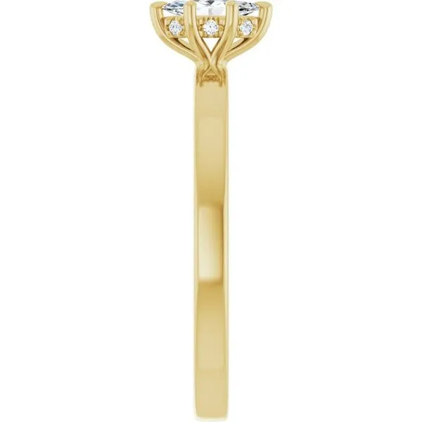 Claw-Prong Hidden Halo-Style Engagement Ring Image 4 Natale Jewelers Sewell, NJ