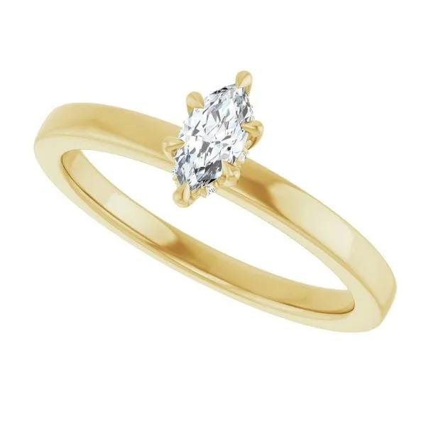 Claw-Prong Hidden Halo-Style Engagement Ring Image 5 Clater Jewelers Louisville, KY