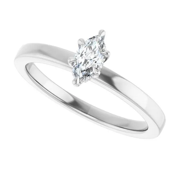 Claw-Prong Hidden Halo-Style Engagement Ring Image 5 Don's Jewelry & Design Washington, IA