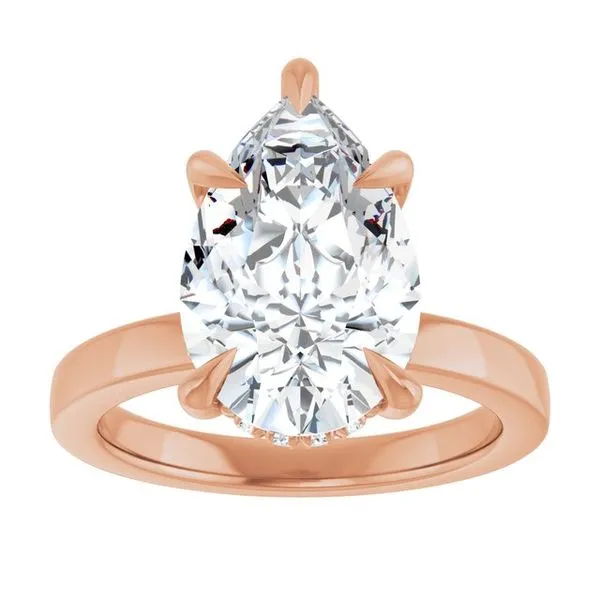 Claw-Prong Hidden Halo-Style Engagement Ring Image 3 Clater Jewelers Louisville, KY