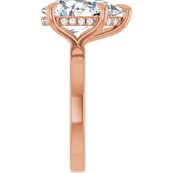 Claw-Prong Hidden Halo-Style Engagement Ring Image 4 Futer Bros Jewelers York, PA