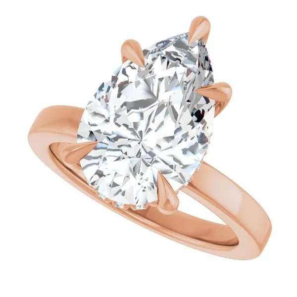 Claw-Prong Hidden Halo-Style Engagement Ring Image 5 Mark Jewellers La Crosse, WI