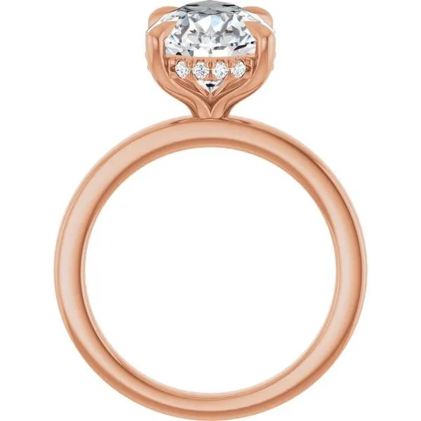 Claw-Prong Hidden Halo-Style Engagement Ring Image 2 Raleigh Diamond Fine Jewelry Raleigh, NC