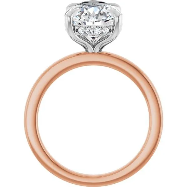 Claw-Prong Hidden Halo-Style Engagement Ring Image 2 Jimmy Smith Jewelers Decatur, AL