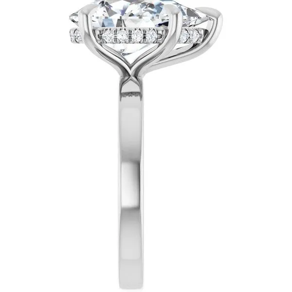 Claw-Prong Hidden Halo-Style Engagement Ring Image 4 J. Thomas Jewelers Rochester Hills, MI