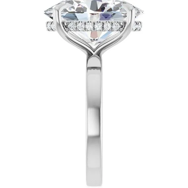 Claw-Prong Hidden Halo-Style Engagement Ring Image 4 Raleigh Diamond Fine Jewelry Raleigh, NC