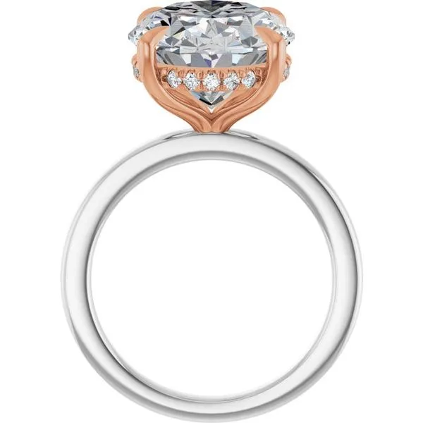 Claw-Prong Hidden Halo-Style Engagement Ring Image 2 Futer Bros Jewelers York, PA
