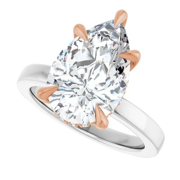 Claw-Prong Hidden Halo-Style Engagement Ring Image 5 Shipley's Fine Jewelry Hampstead, MD