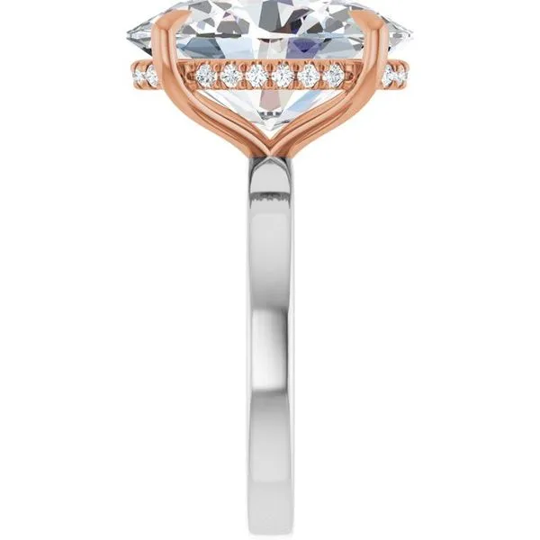 Claw-Prong Hidden Halo-Style Engagement Ring Image 4 The Jewelry Source El Segundo, CA