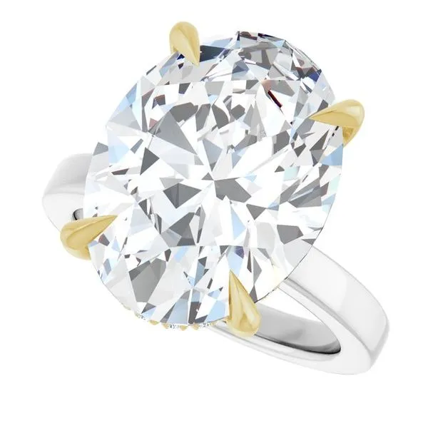 Claw-Prong Hidden Halo-Style Engagement Ring Image 5 J. Thomas Jewelers Rochester Hills, MI