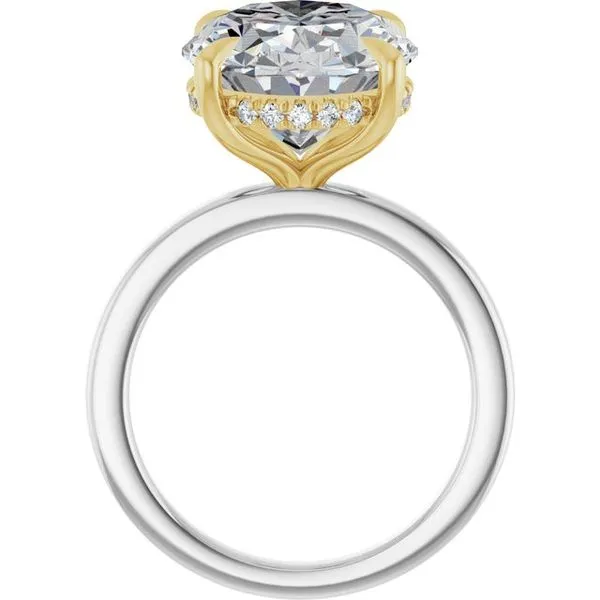 Claw-Prong Hidden Halo-Style Engagement Ring Image 2 Clater Jewelers Louisville, KY