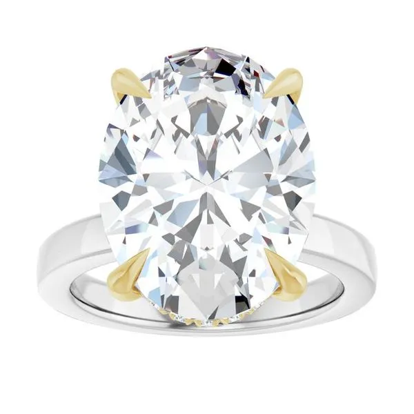 Claw-Prong Hidden Halo-Style Engagement Ring Image 3 Austin's Fine Diamonds & Jewelry Lyndhurst, NJ