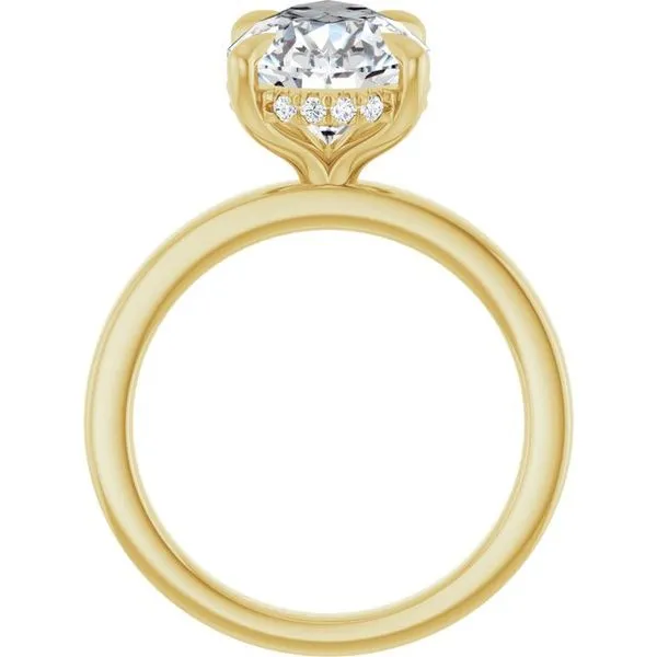 Claw-Prong Hidden Halo-Style Engagement Ring Image 2 House of Silva Wooster, OH