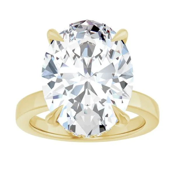 Claw-Prong Hidden Halo-Style Engagement Ring Image 3 Clater Jewelers Louisville, KY