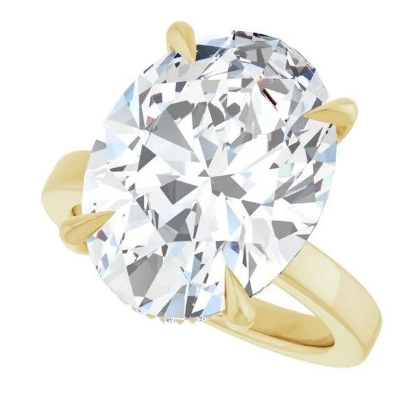 Claw-Prong Hidden Halo-Style Engagement Ring Image 5 Raleigh Diamond Fine Jewelry Raleigh, NC