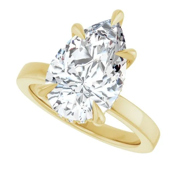 Claw-Prong Hidden Halo-Style Engagement Ring Image 5 Mark Jewellers La Crosse, WI