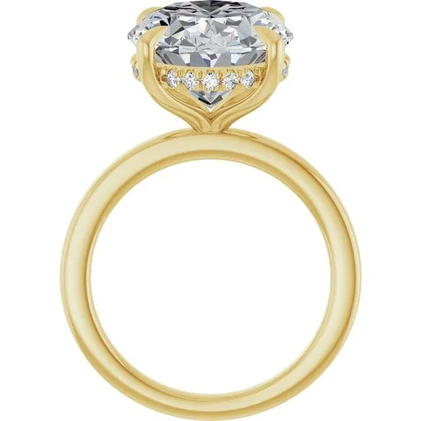 Claw-Prong Hidden Halo-Style Engagement Ring Image 2 Clater Jewelers Louisville, KY