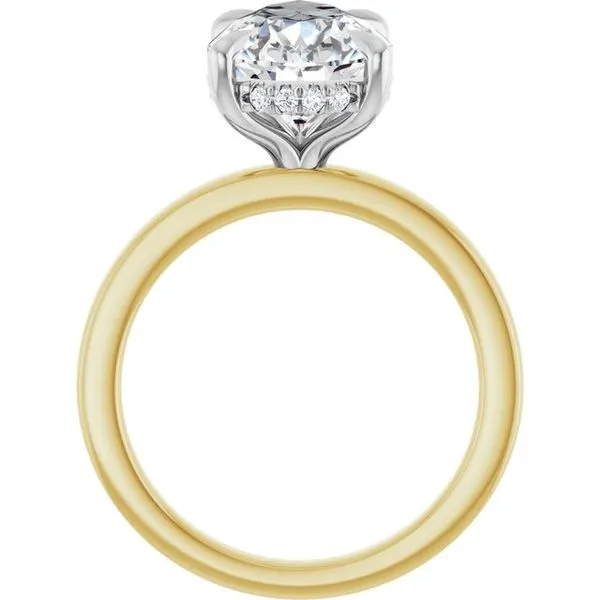 Claw-Prong Hidden Halo-Style Engagement Ring Image 2 Clater Jewelers Louisville, KY
