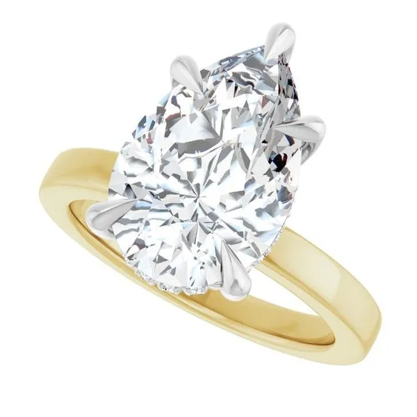 Claw-Prong Hidden Halo-Style Engagement Ring Image 5 Clater Jewelers Louisville, KY