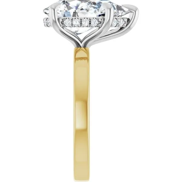 Claw-Prong Hidden Halo-Style Engagement Ring Image 4 Mark Jewellers La Crosse, WI