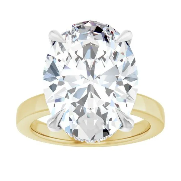 Claw-Prong Hidden Halo-Style Engagement Ring Image 3 J. Thomas Jewelers Rochester Hills, MI