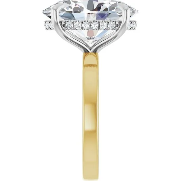 Claw-Prong Hidden Halo-Style Engagement Ring Image 4 Stuart Benjamin & Co. Jewelry Designs San Diego, CA