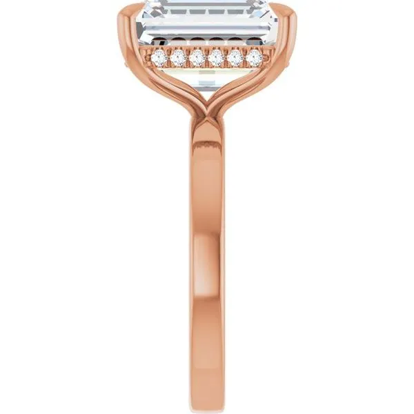 Claw-Prong Hidden Halo-Style Engagement Ring Image 4 Paul James Jewelers Angels Camp, CA