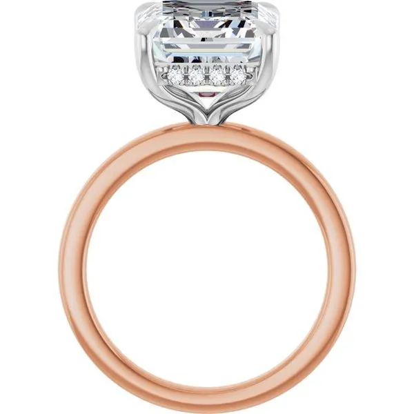 Claw-Prong Hidden Halo-Style Engagement Ring Image 2 Arezzo Jewelers Elmwood Park, IL