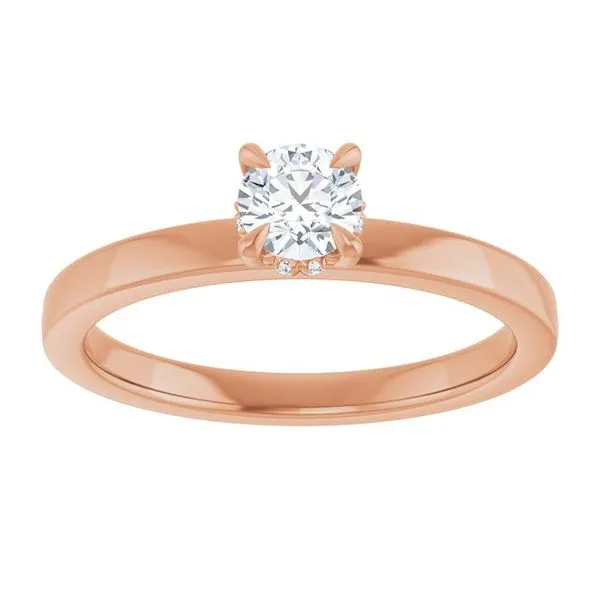 Claw-Prong Hidden Halo-Style Engagement Ring Image 3 Clater Jewelers Louisville, KY