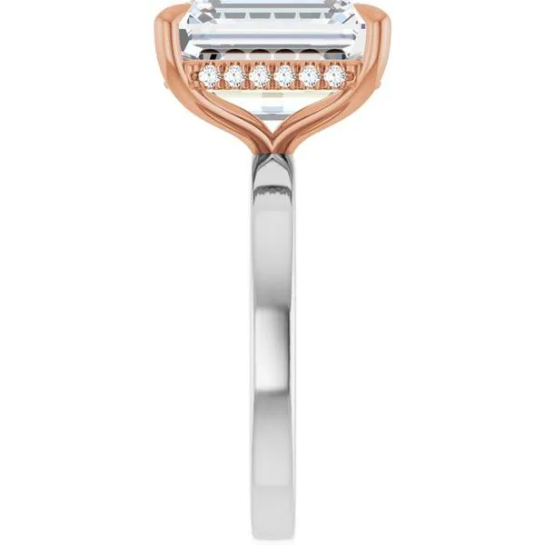 Claw-Prong Hidden Halo-Style Engagement Ring Image 4 J. Thomas Jewelers Rochester Hills, MI