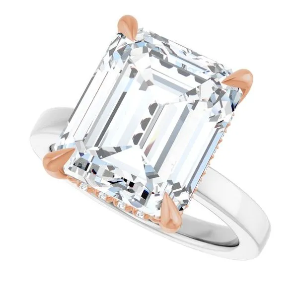 Claw-Prong Hidden Halo-Style Engagement Ring Image 5 Raleigh Diamond Fine Jewelry Raleigh, NC