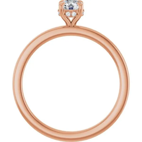 Claw-Prong Hidden Halo-Style Engagement Ring Image 2 Mark Jewellers La Crosse, WI