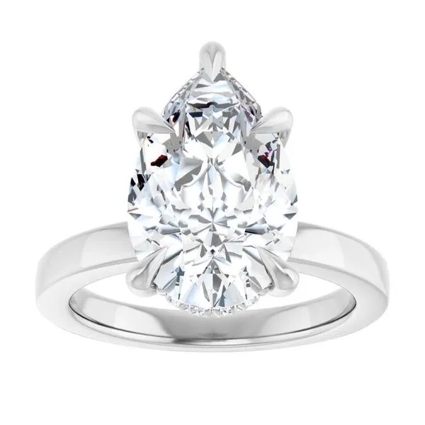 Claw-Prong Hidden Halo-Style Engagement Ring Image 3 Clater Jewelers Louisville, KY