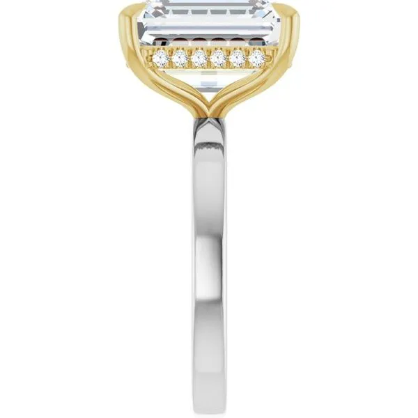 Claw-Prong Hidden Halo-Style Engagement Ring Image 4 JF Jones Jewelers Rochester, NY