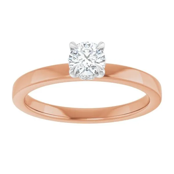 Claw-Prong Hidden Halo-Style Engagement Ring Image 3 Mark Jewellers La Crosse, WI